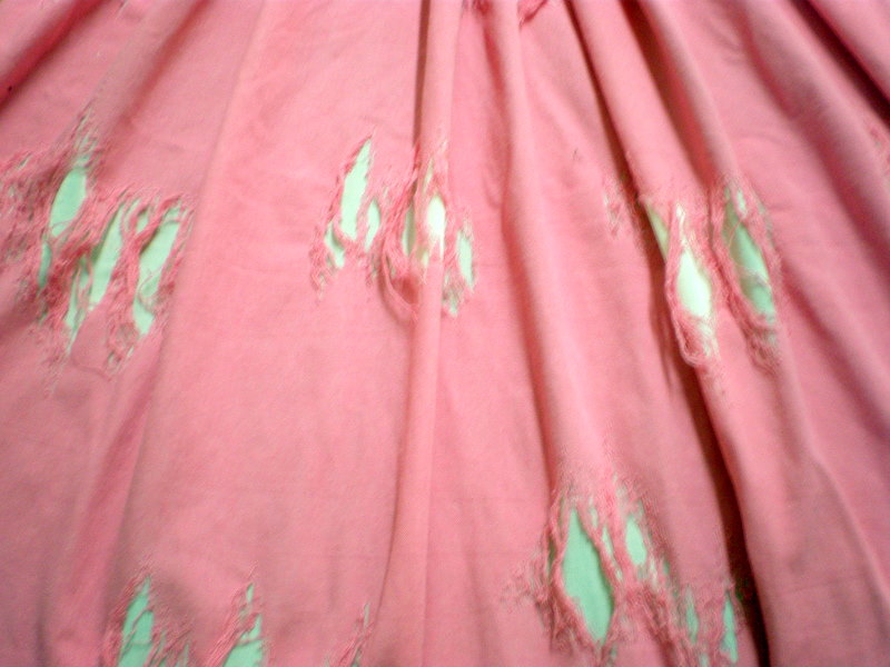 6.Lt. Pink Broken Denim